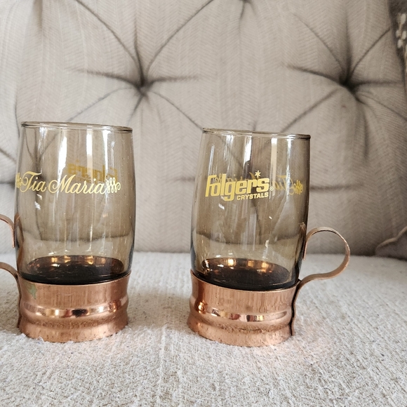 Set of two vintage Folgers tia Maria glasses - Picture 5 of 6